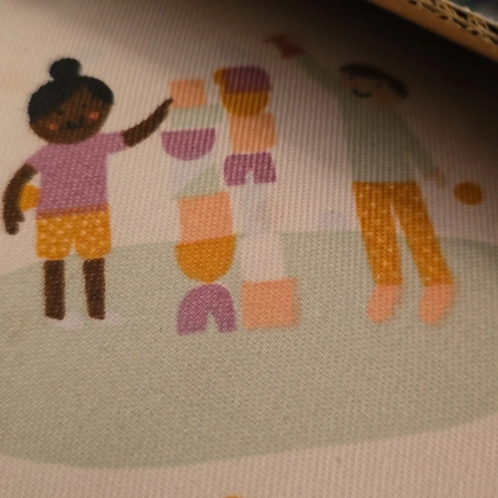 New Pillowfort Kids Playing Outdoor Fun‎ Bicycle Polka Dots Shower Curtain 72x72